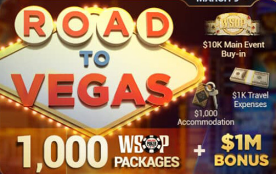 Út Las Vegasba 2025: Nyerd meg WSOP jegyedet és további 1 millió dollárt a GGPokerrel Út Las Vegasba 2025: Nyerd meg WSOP jegyedet és további 1 millió dollárt a GGPokerrel